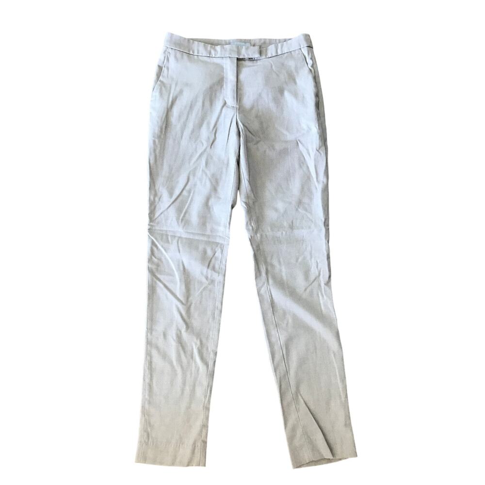 H&M classic light khaki beige tapered straight trouser work pants trousers